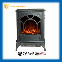 wood fireplace electric heater with imitation log for home decor
